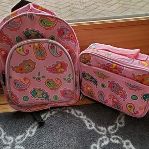 Wildkin Paisley print preschool backpack and lunch